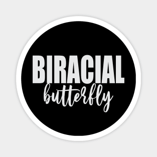 Biracial Butterfly (White) Magnet